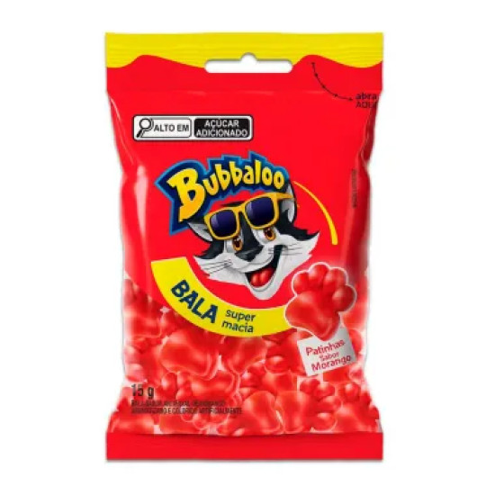 BALA BUBBALOO MORANGO 15G