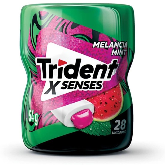 TRIDENT XSENSES GARRAFA MELANCIA MENTA 54G