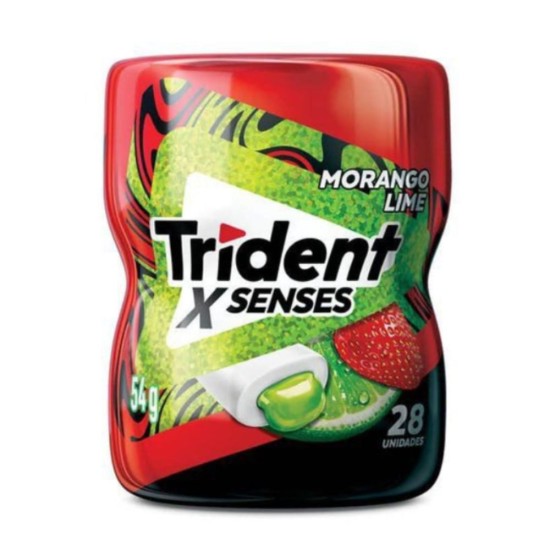 TRIDENT XSENSES GARRAFA MORANGO LIMAO 54G