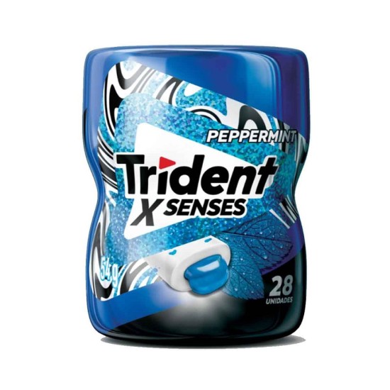 TRIDENT XSENSES GARRAFA PEPPERMINT HORTELA 54G