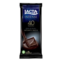 CHOCOLATE LACTA INTENSE 40% CACAU ORIGINAL 85G