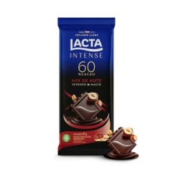 CHOCOLATE LACTA INTENSE 60% CACAU MIX DE NUTS 85G