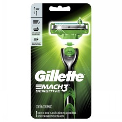 APARELHO DE BARBEAREAR GILLETTE MACH3 SENSITIVE