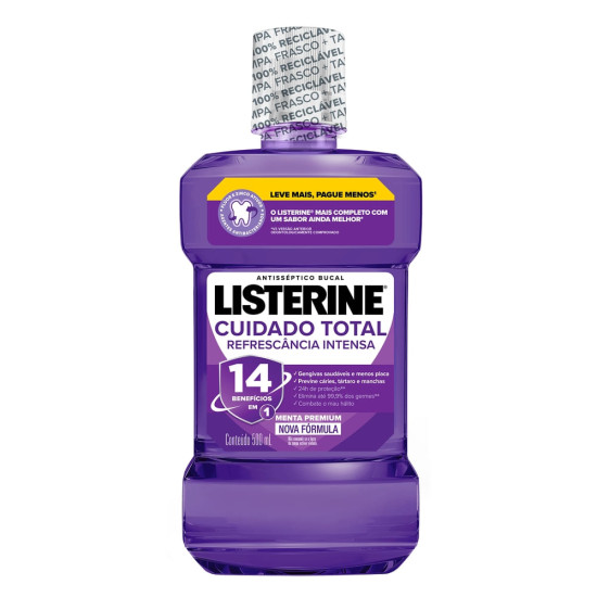 LISTERINE CUIDADO TOTAL 500ML