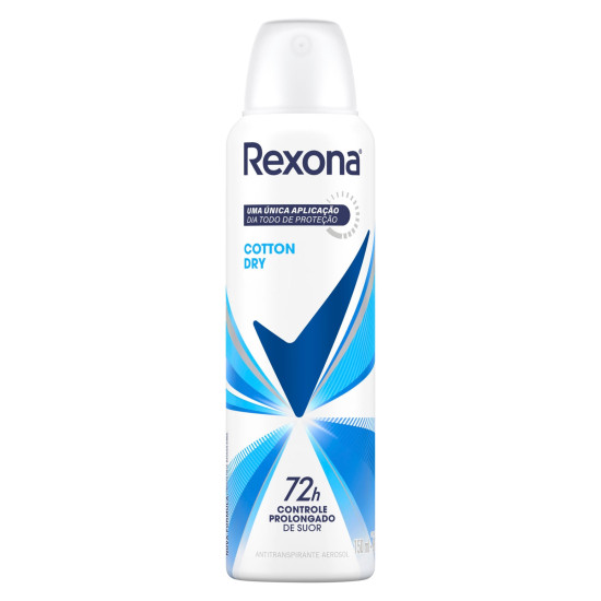 DESODORANTE AEROSOL REXONA FEMININO COTTON DRY 150ML