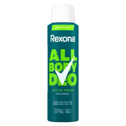 DESODORANTE AEROSOL REXONA ALL BODY DEO ACTIVE FRESH 150ML