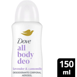 DESODORANTE AEROSOL DOVE ALL BODY DEO LAVENDER E CAMOMILE 150ML
