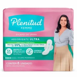 ABSORVENTE GERIATRICA P/INCONT PLENITUD FEMME ULTRA C/8 UN