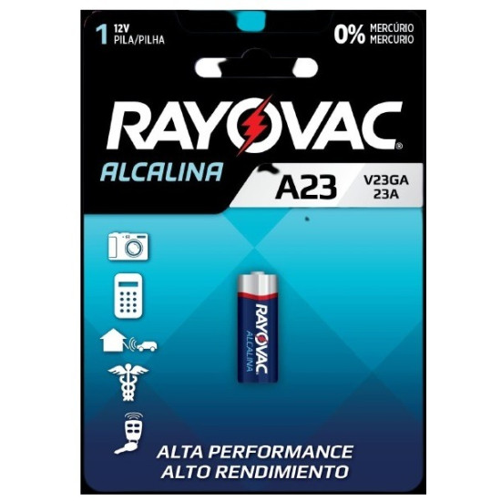 PILHA RAYOVAC ALCALINA V23GA 12V