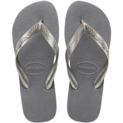 CHINELO HAVAIANA TOP ADULTO CINZA ACO 35