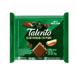 CHOCOLATE GAROTO TALENTO CASTANHA PARA 25G