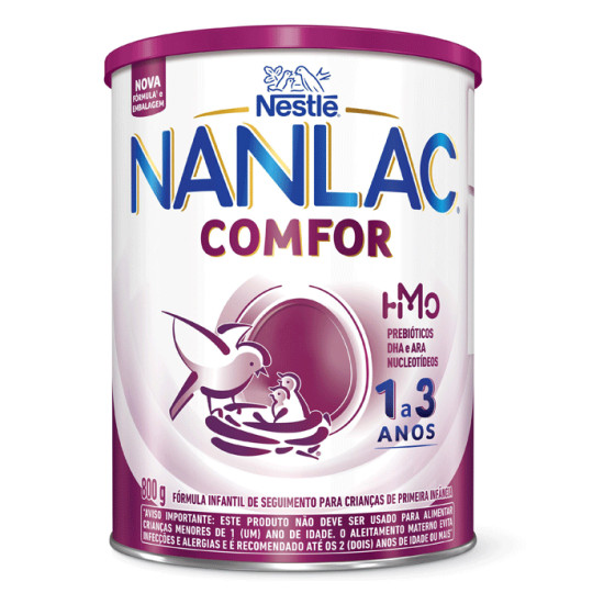LEITE NANLAC COMFOR 1 A 3 ANOS 800G