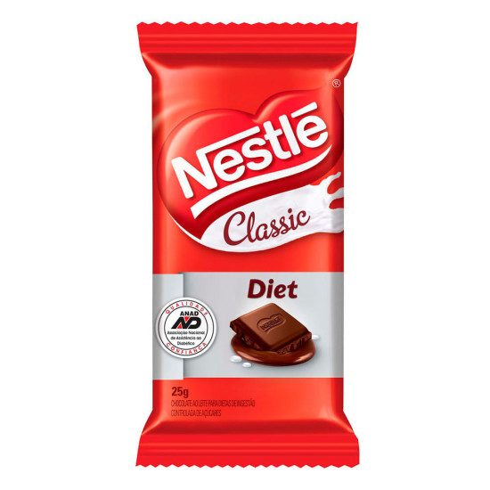 CHOCOLATE NESTLE CLASSIC DIET 25G