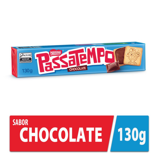BISCOITO NESTLE PASSATEMPO CHOCOLATE 130G