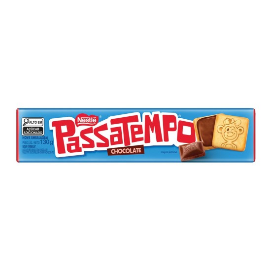 BISCOITO NESTLE PASSATEMPO CHOCOLATE 130G