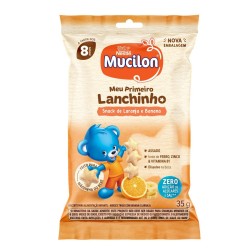 BISCOITO MUCILON SNACK LARANJA/BANANA 35G