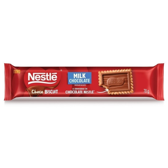 BISCOITO NESTLE CHOCOLATE AO LEITE 78G