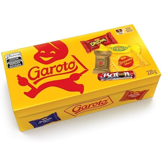 CAIXA DE BOMBOM GAROTO 220G