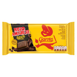 CHOCOLATE GAROTO BARRA MEIO AMARGO 80G