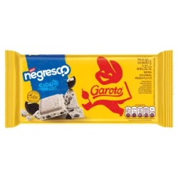 CHOCOLATE GAROTO BRANCO BISCOITO NEGRESCO 80G