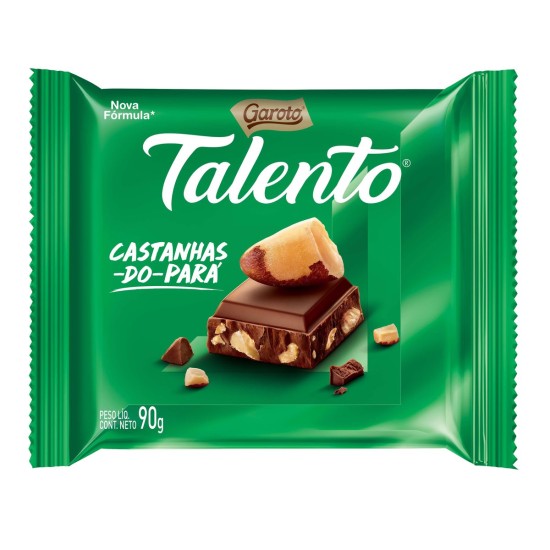 CHOCOLATE GAROTO TALENTO CASTANHOANHA PARA 85G