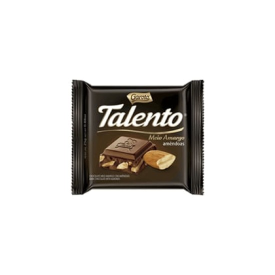 CHOCOLATE GAROTO TALENTO MEIO AMARGO 25G