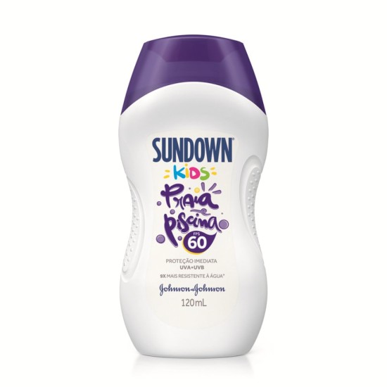PROTETOR SOLAR SUNDOWN KIDS PRAIA E PISCINA FPS 60 120ML