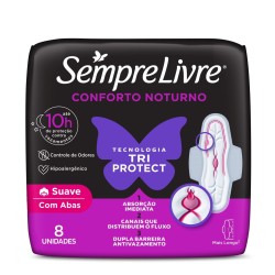 ABSORVENTE SEMPRE LIVRE ADAPT NOT SUAVE C/ABAS 8UN