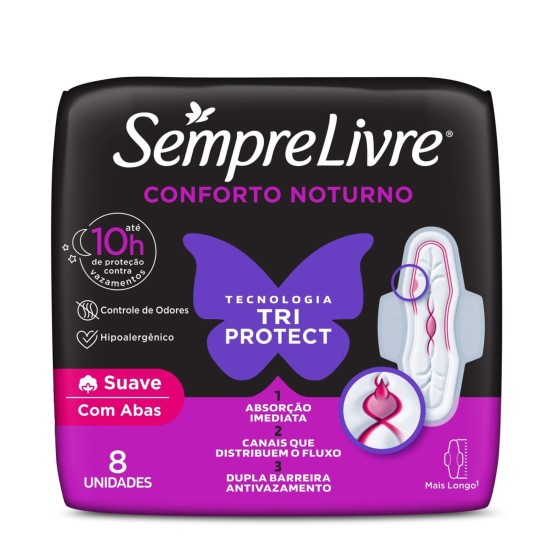 ABSORVENTE SEMPRE LIVRE ADAPT NOT SUAVE C/ABAS 8UN