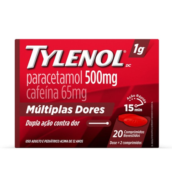 TYLENOL DC 1G MULT DORES C/20 COMPRIMIDOS