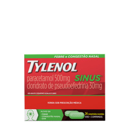 TYLENOL SINUS COM 24 CAPSULAS