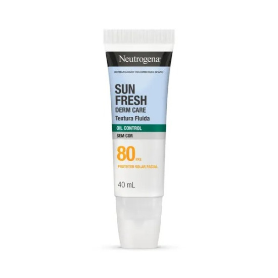PROTETOR SOLAR FACIAL NEUTROGENA SUNFRESH DERM CARE FPS80 40ML