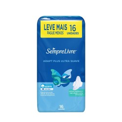 ABSORVENTE SEMPRE LIVRE ADAPT PLUS C/ABAS LV16 PG14 UND
