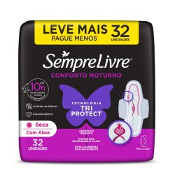 ABSORVENTE SEMPRE LIVRE ADAPT PLUS SECAC/ABAS LV32PG24 NOITE/DIA