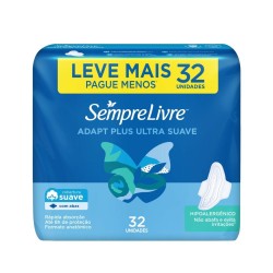 ABSORVENTE SEMPRE LIVRE ADAPT PLUS SUAV C/ABAS C/32UND