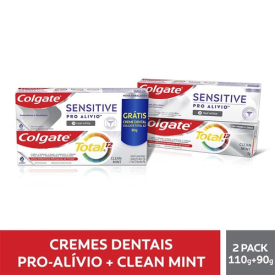 CREME DENTAL COLGATE SENSITIVE PRO ALIVIO REAL WHITE 110G