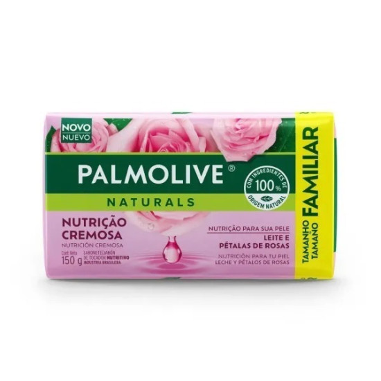 SABONETE PALMOLIVE LEITE E PETALAS DE ROSAS 85G