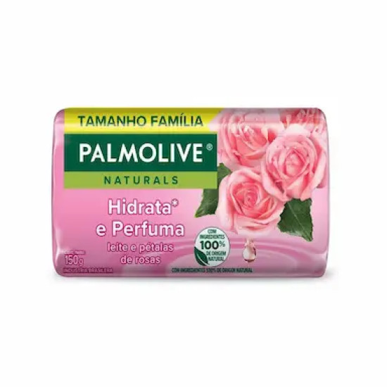 SABONETE PALMOLIVE LEITE DE PETALAS DE ROSA 150G