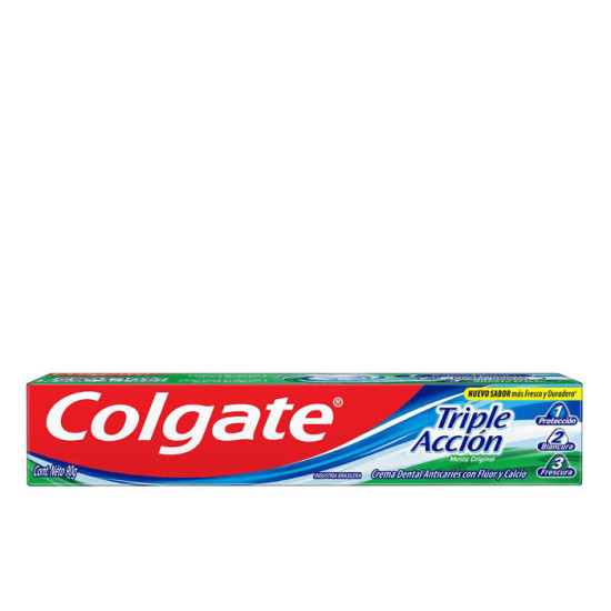 CREME DENTAL COLGATE TRIPLA ACAO COM FLUOR MENTA ORIGINAL 90G