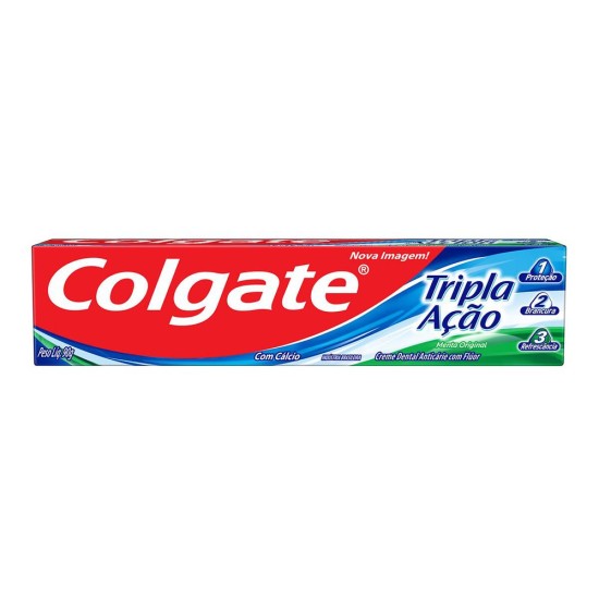 CREME DENTAL COLGATE TRIPLA ACAO HORTELA 90G