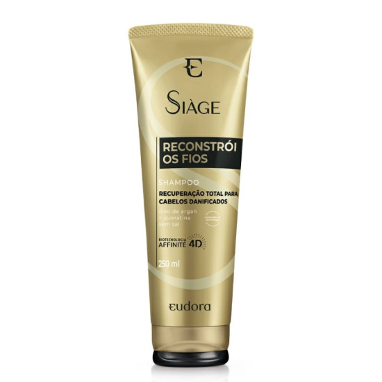 SHAMPOO EUDORA SIAGE RECONSTROI OS FIOS 250ML