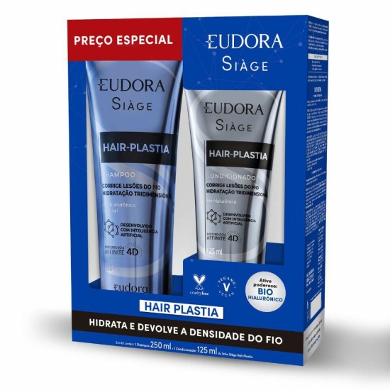 KIT EUDORA SIAGE HAIR PLASTIA SH250ML+COND125ML