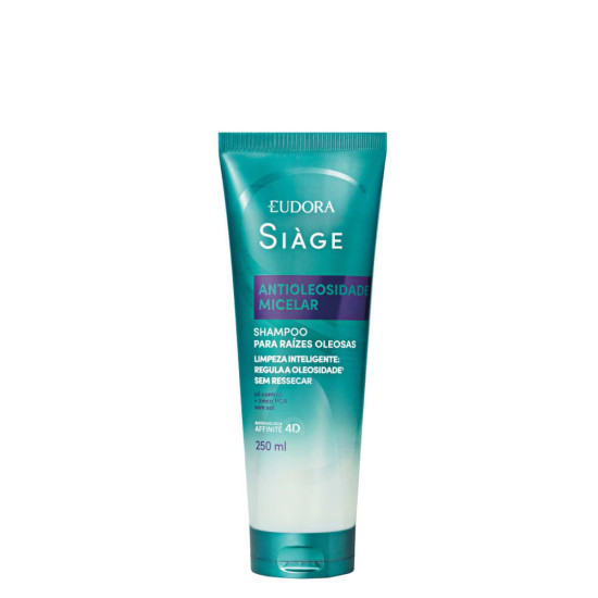 SHAMPOO EUDORA SIAGE ANTIOLIOSIDADE HIDRATANTE MICELAR 250ML