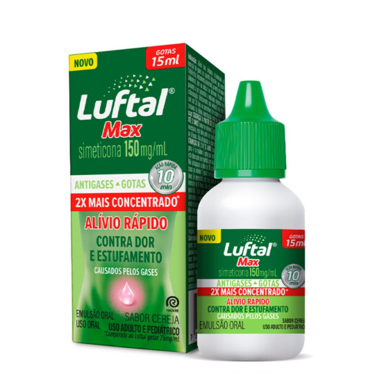 LUFTAL MAX CEREJA 150MG COM 15 ML