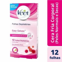 FOLHAS DEPIL VEET PRONTA CORPORAL PELE NORMAL 12UN