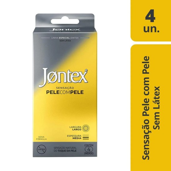 PRESERVATIVO JONTEX PELE COM PELE 4 UNID
