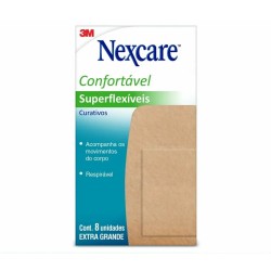 CURATIVO 3M NEXCARE SUPERFLEX JOELHO E COTOVELO C/8 UN