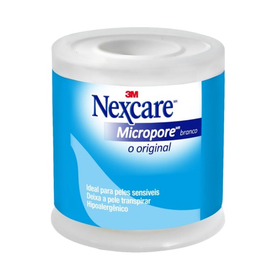 FITA MICROPOROSA 3M BRANCA 50MM X 4,5M