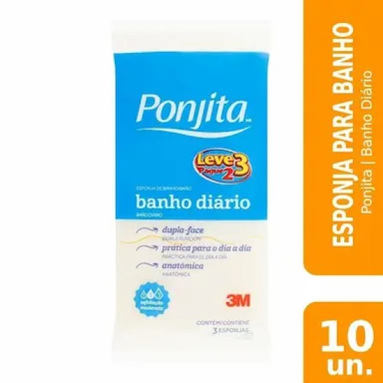 ESPONJA P/BANHO 3M PONJITA LV3 E PG2