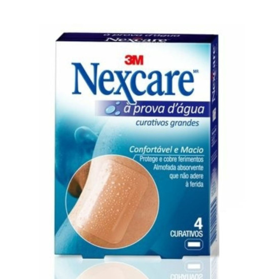 CURATIVO 3M NEXCARE A PROVA DAGUA COM 4 UN
